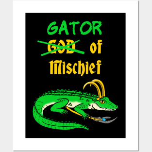Gator of Mischief Posters and Art